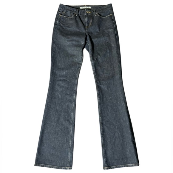 JOE’S Jeans Muse Mid Rise Flare Denim Mulholland Wash Dark Blue Size 27 - Picture 1 of 10